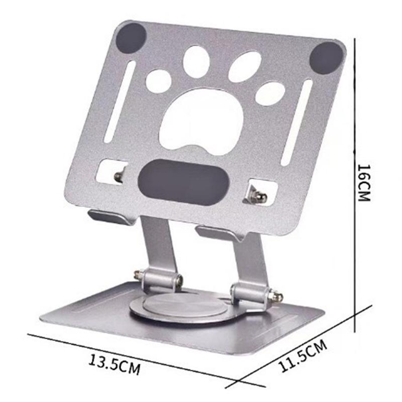 Metall 360 Grad Drehbarer Tablet-Ständer Verstellbarer Faltbarer Desktop-Halter Kompatibel Für 4,7-12 Zoll Ipad Pro/Air/Min Tablet Halterung