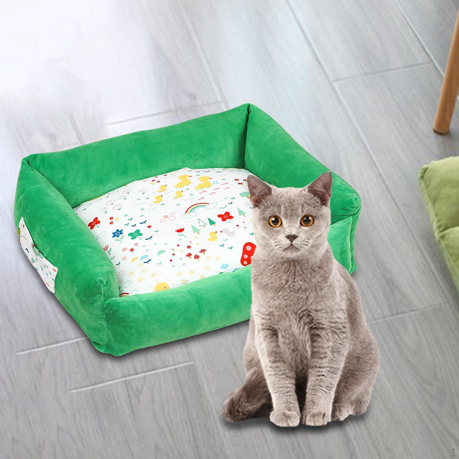 

Pet Kennel Cats Dogs Bed, Winter Comfortable Mattress Cushion, Detachable Cloth Cat Mat, Easy to
