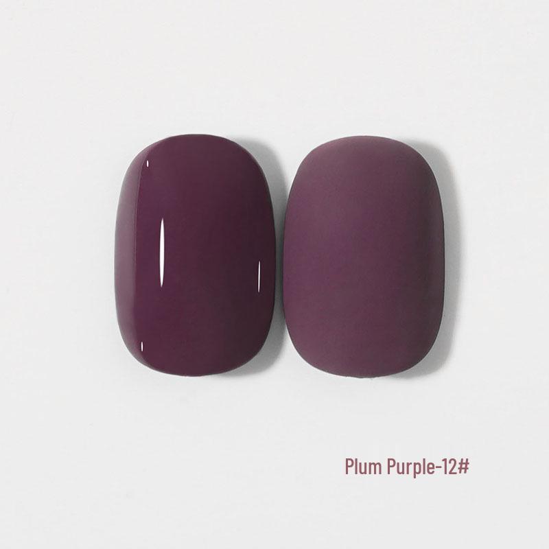 2024 Trendy Glitter Nail Gel Polish Set In Grape and Plum Purple for Salons