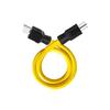 3 Prong Male To Male Extension Cord Double Male 5-15P 12Awg 125V Us Plug Generator Adapter Cord For Transfer Switch