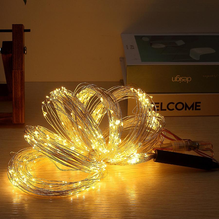 40X2M 800 LED Firefly Bunch Light Outdoor Copper Watering Can Fairy Light Waterfall String Light For Holiday Tree Decor