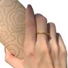 Gold Plain Ring Ring Couple Pair Ring Hand Jewelry Ring Women'S Niche Design Sand Gold Plain Ring Ancient Lamp Luxury