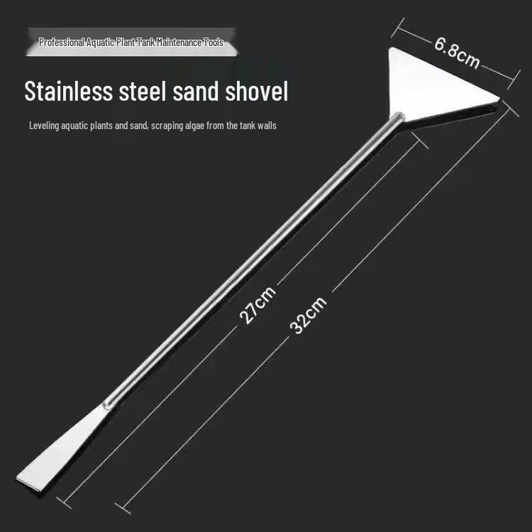 Stainless Steel Aquatic Plant Trimming Set: Tweezers, Scissors, and Planting Clips for Fish Tank Aquascaping