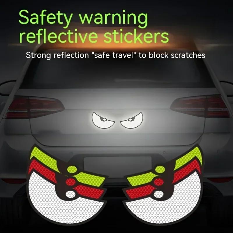 Motorcycle Reflective Car Stickers Improve Your Vehicle's Visibility and Safety with Devil Eye Stickers