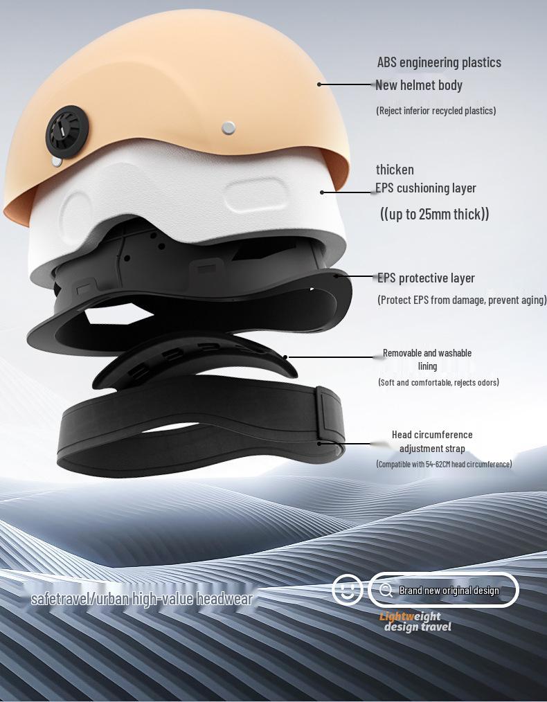 GB 3C Certified Unisex Electric Vehicle Helmet - Summer & All-Season Motorcycle Safety Half Helmet