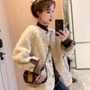 2025 Korean Style Women’s Short Casual Lamb Wool Coat with Velvet, Winter Fragrance