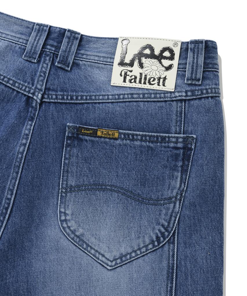 FALLETT [Fallettxlee] Washed Denim Pants Blue