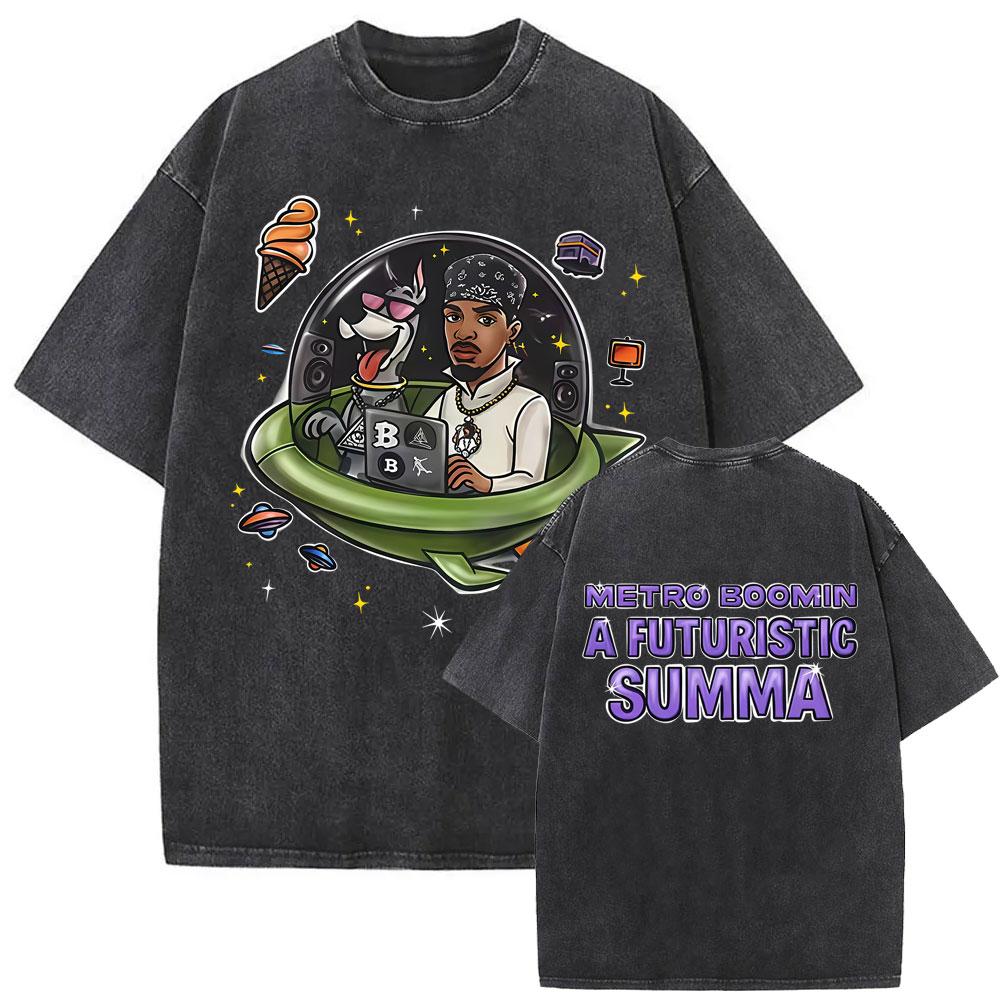 Rapper Future If She Catch Me Cheating I Will Never Tell Her Sorry Washed Vintage Tshirt Men Hip Hop Fashion Oversized T Shirts