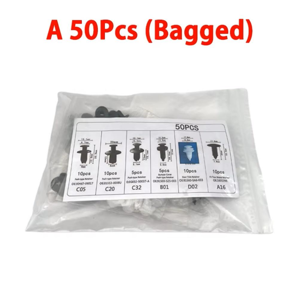 100pcs Auto Fastener Clip Kit Fender Rivet Clips Car Body Push Retainer Pin Rivet Bumper Door Trim Panel Retainer Car Clips