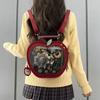 Cotton Doll Bag Kawaii Fruit Itabag PU Fashion Backpacks Multifunction Transparent Pocket  Outdoor
