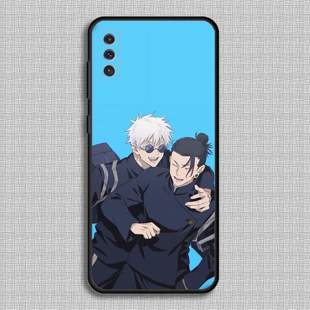 

G-Geto and G-Gojo Phone Case For Samsung S23,23,22,30,21,10,9,Note20 Ultra,Lite,Ultra,5G,Plus,FE,Black Soft Case Samsung S225G