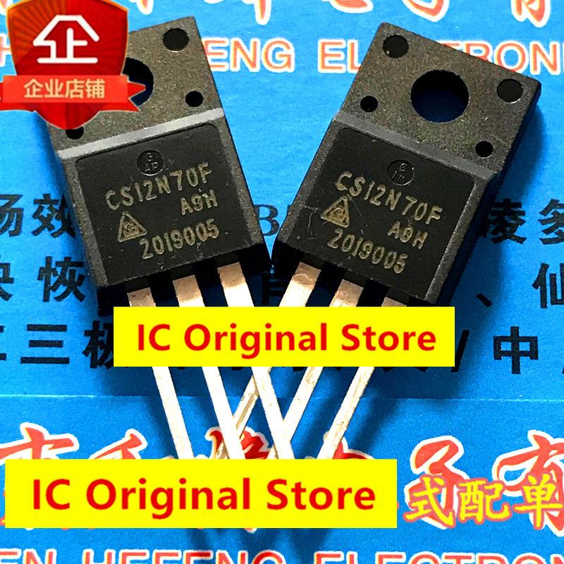 

10pcs CS12N70F MOS Field Effect Tube Inserted Straight 12N70F TO-220F 12A/700V Electric Car Charger Field Effect Tube CS12N70