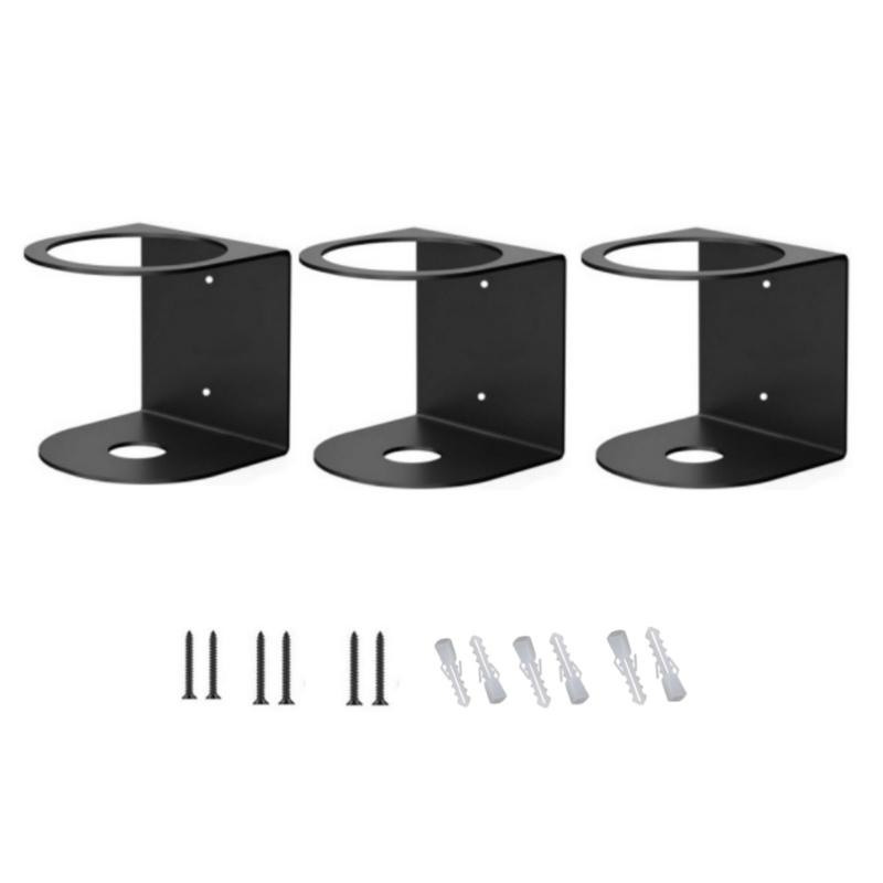 Wall Mounted Bottle Storage Solution Delicate Garage Storage Rack Wall Mounted Sprayer Bottle Rack with Single Hole