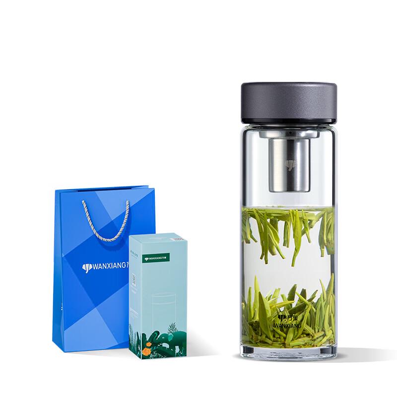 

Portable Single-Wall Glass Tea Tumbler with Infuser
