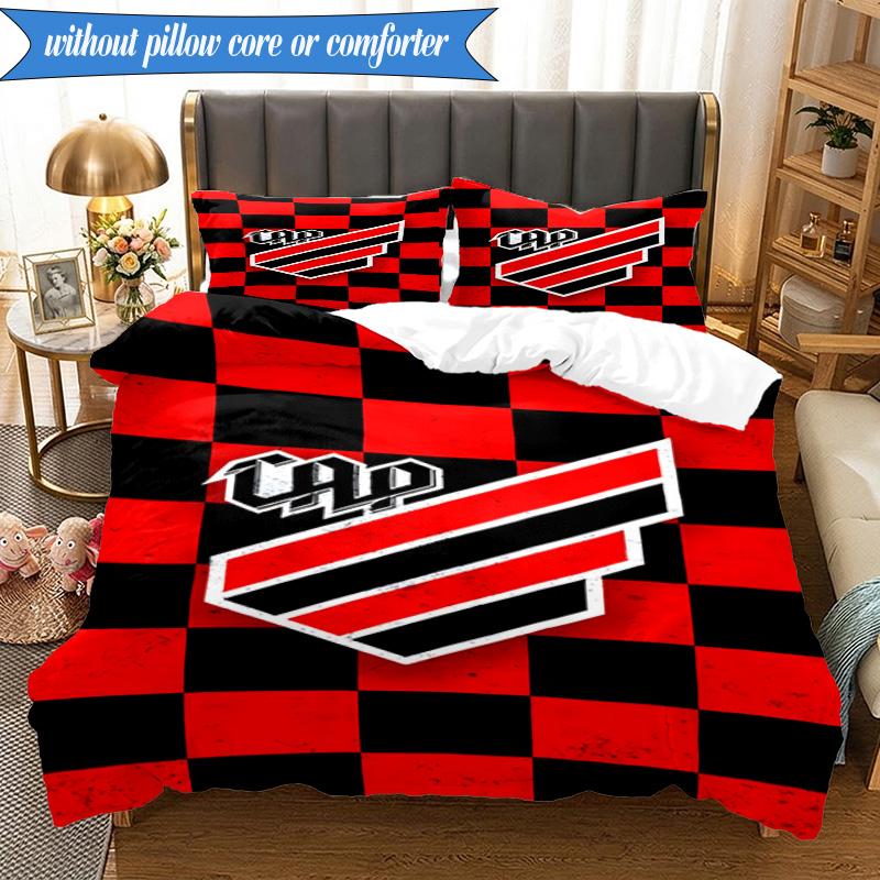 3PCS Athletico Paranaense Printed Soft Bedding Set,Including 1pc Duvet Cover And 2pcs Pillowcases Perfect for Bedroom, Dormitory, Fan Gift