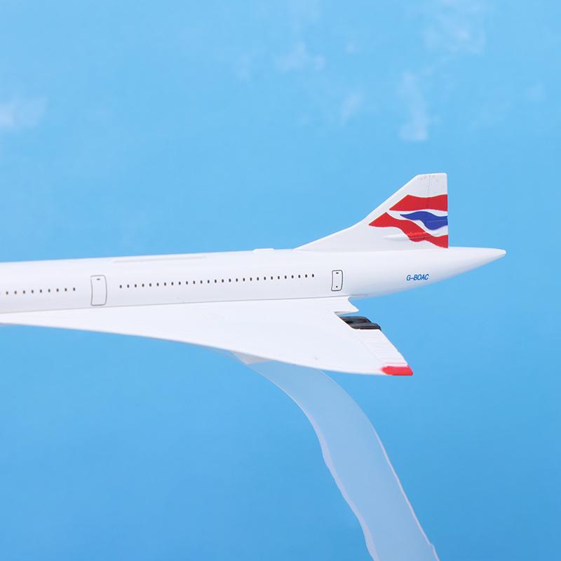 16Cm British Concorde Model Replica Metal Aircraft Model Scale Aviation Collectible Diecast Miniature Ornament Souvenir Toys