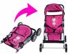 [PACZB] Foldable Princess Doll Stroller PINK X23