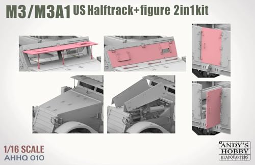 Takom 1/16 Scale American M3/M3A1 Half-Track 2-in-1 Plastic Model TKOAHHQ-010 (Tank)