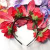 Butterfly Floral Crown Hairband Sweet Carnival Hair Accessories Simulation Flower Hair Hoop  Daily