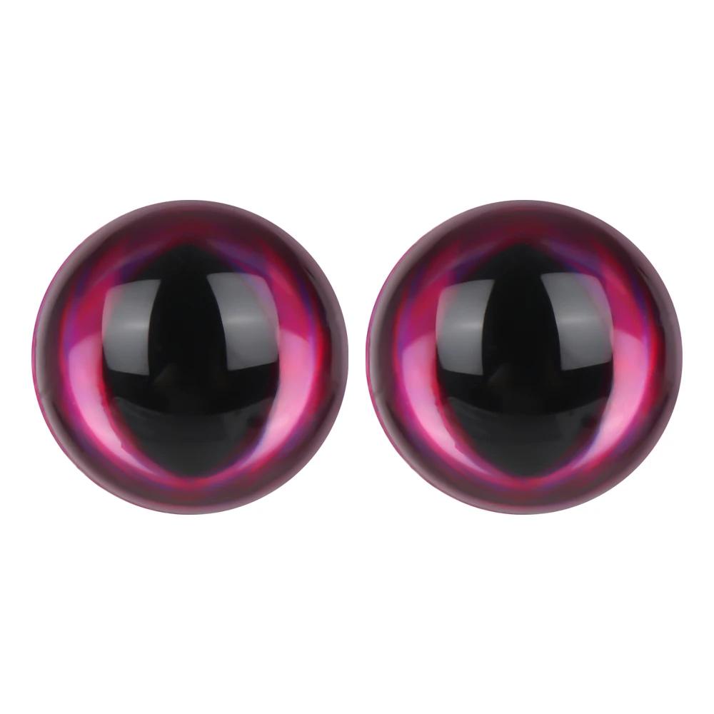 

Magic Color DIY Accessories Animal Supplies Eyes with Eyelashes Accessories 3D Eyes 12mm рожевий