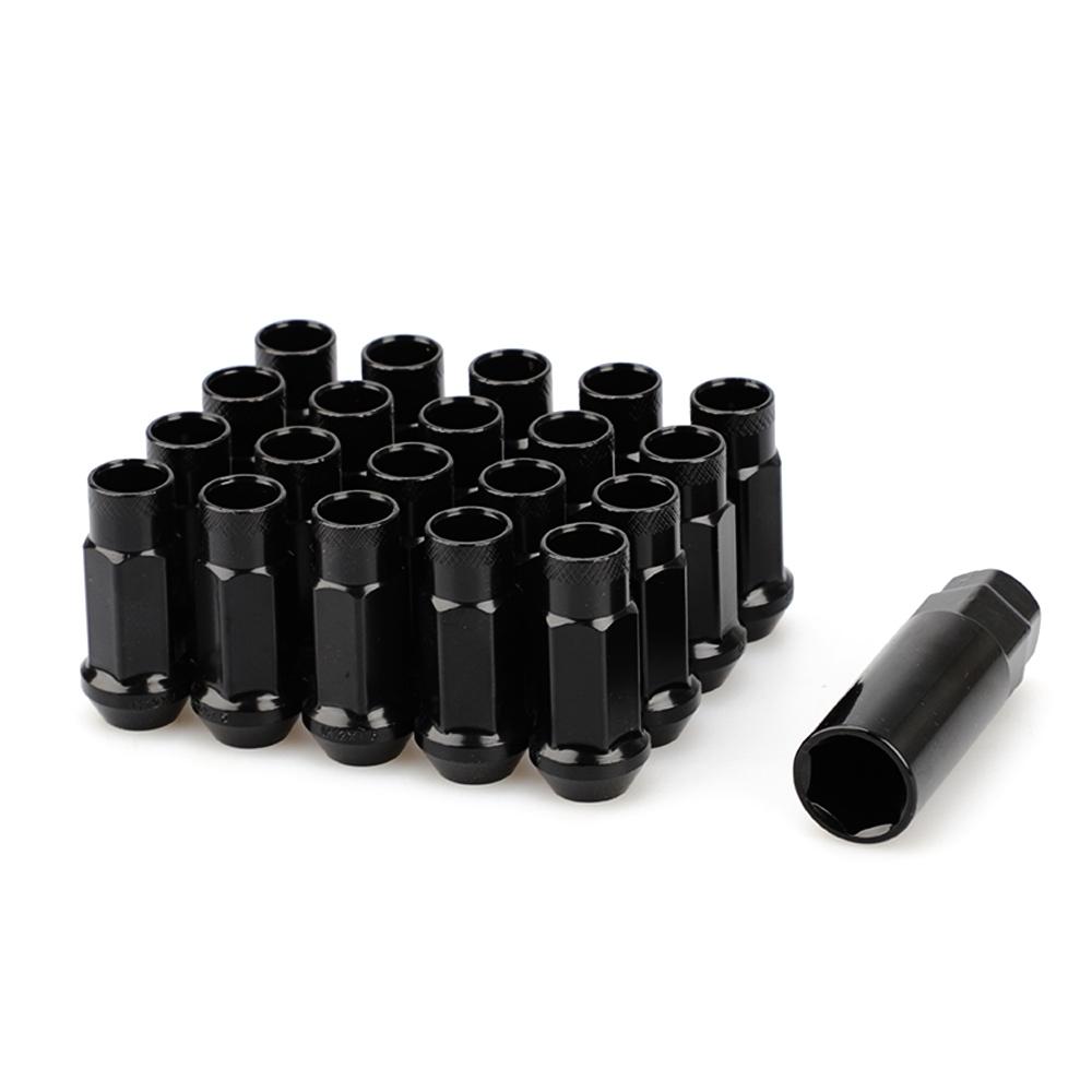 20 PCS Iron Electroplate colorful Car Modification Wheel Nuts 49mm Length Racing Lug Nuts Bolts M12x1.5 For KIA Lincoln Suzuki