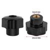 10pcs Female Threaded Star Knobs Round Shape Knurled Grip Knobs Clamping Handles  Clamping Fixture