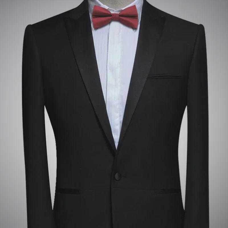 Wine Red Korean Bow Tie for Men - Ideal for Weddings and Best Man Attire