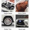 1:24 LM300H LX570 Car Model Toy Alloy Diecast Sound Light Pull Back Door Opened Miniature Models Birthday Gifts for Kids
