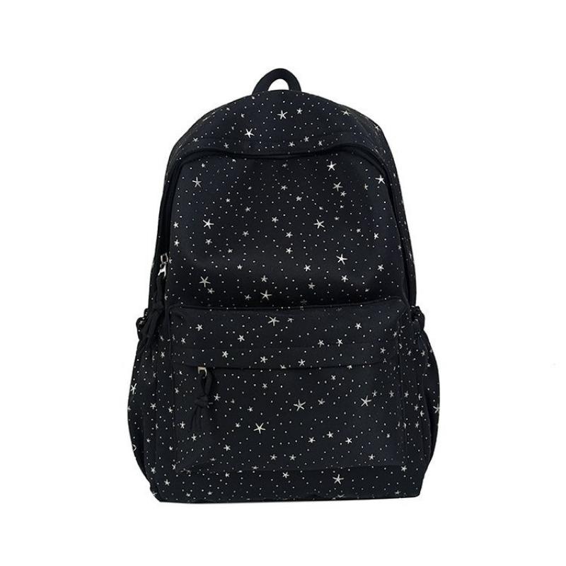Niche Star Printed Backpack Female Student Face Value Campus Backpack Junior High School Student High School Student Schoolbag