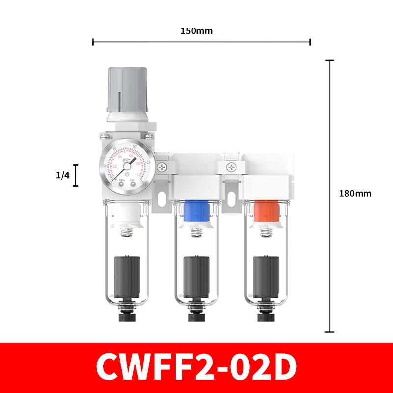 Painting Spray Gun Fitting 2-Way Connector Oil-Water Separator Air Compressor Precision Drying Filter Air Source Processor