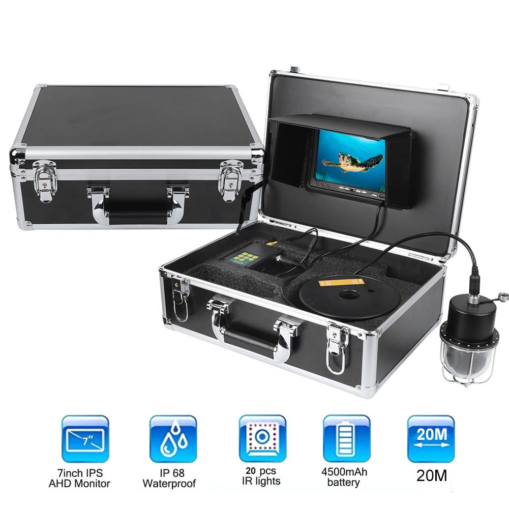 FX7 20M 7 Inch Screen High Definition 20M Underwater Visual Infrared Light Fish Finder