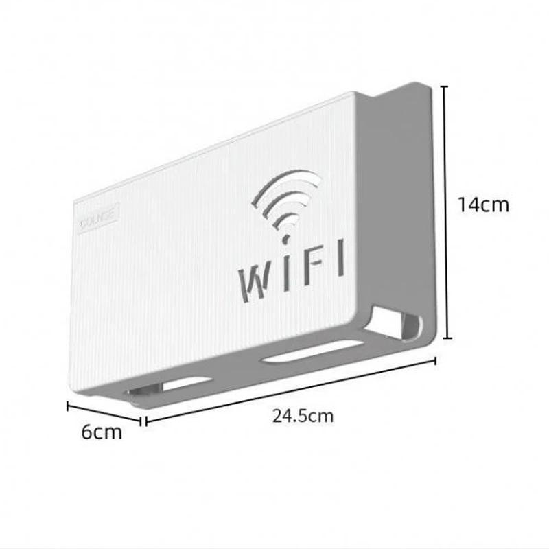 Étagère de routeur Wifi sans fil, boîte de rangement murale à suspendre, boîte de rangement en plastique ABS, support d'alimentation de câble, boîte de rangement, décoration de la maison