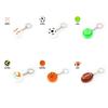1Pcs Mini Football Keychain Sports Ball 3D Printed Fidget Toy Stress Reliever Kids School Backpack Decoration