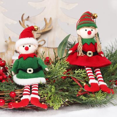 Noel Süslemeleri Ins Sevimli Rüzgar Elf Bebek Bebek Bebek Asılı Noel Ağacı Kolye