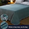 Winter Crystal Velvet Sheet Warm In Winter Thick Coral Flannel Single-piece Double Plush Sheet