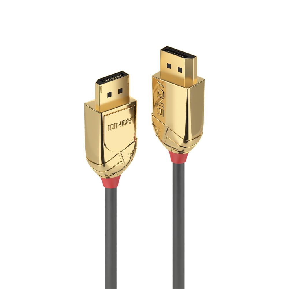 

LINDY 5m GOLD LINE DisplayPort Cable 1.2 (Part Number 36294) золотий