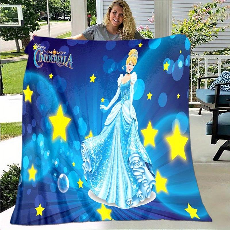 1pc Princess Printing Blanket - Soft, All-Season Throw for Living Room, Bedroom,Personalized Gift with Adorable Cartoon Design
