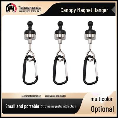 Outdoor Camping Tent Light Hanger with Strong Neodymium Magnet & Carabiner