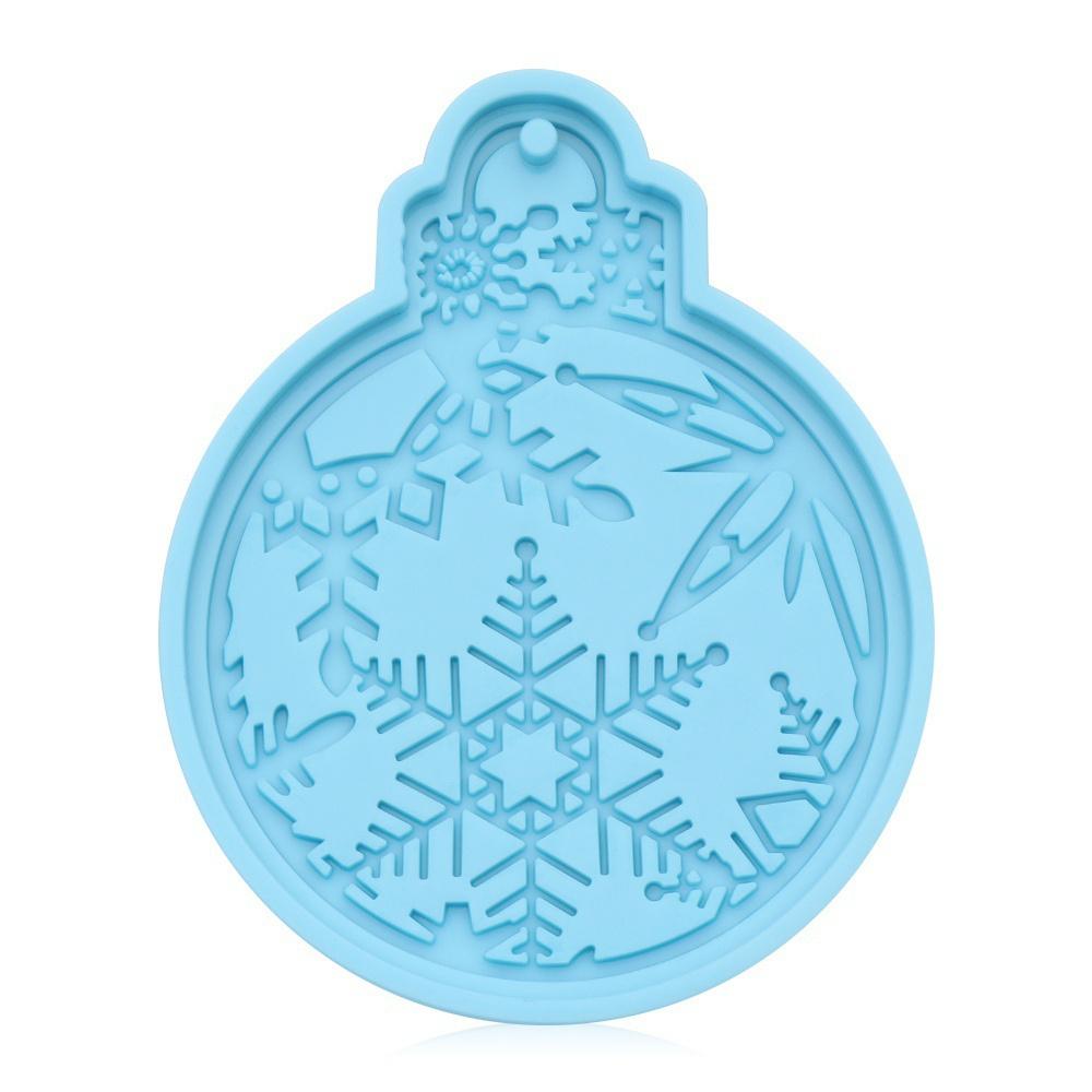Christmas Silicone Mold Xtmas Tree Hanging Tags Keychain Pendant Mold Santa Claus Elk Resin Craft Mold Candy Chocolate Cake Tool