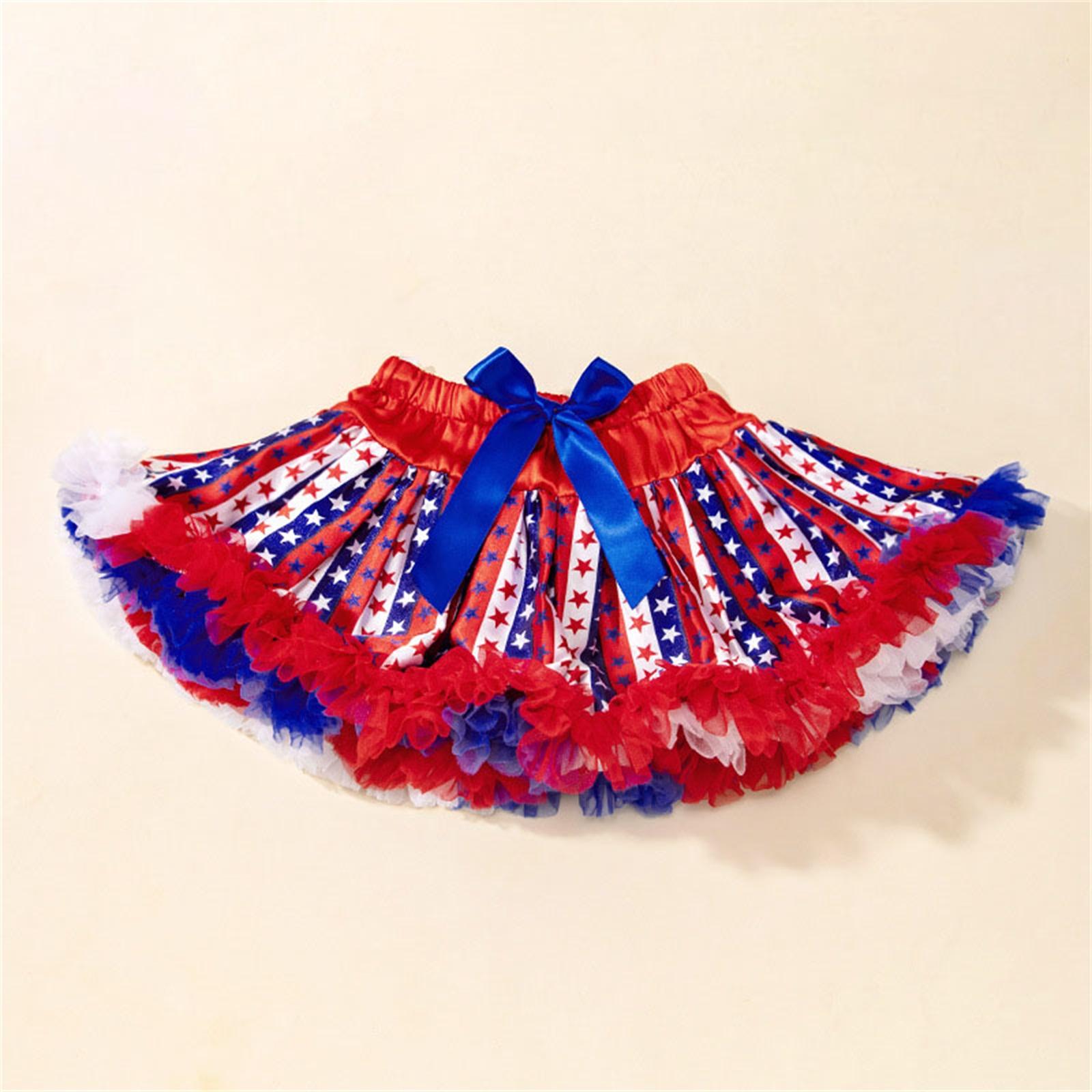 Children s Fashionable And Comfortable Bow Elastic Waist Skirt S красный