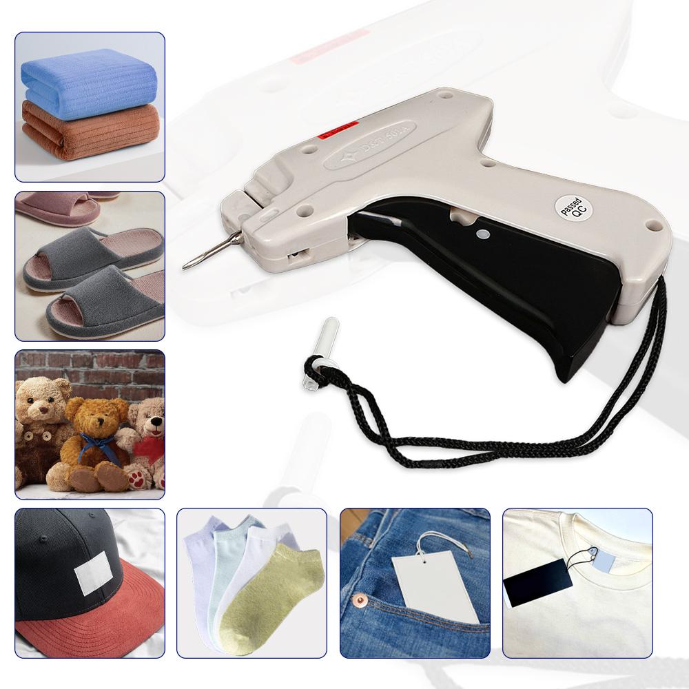 1Set Clothes Garment Price Label Tagging Tag Gun Tools Machine +5 Steel Needles+1000 Barbs Labeller Machine Sewing Tools