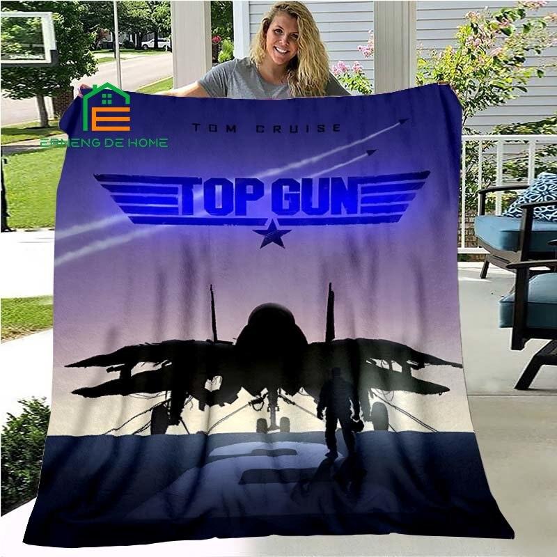 

3D Друк Ковдра Топ Ґан для Дому, Пікніка, Подорожей, Літака, Офісу та Для Дорослих, Дітей, Літніх Людей 5 Розмірів 75cm x 90cm