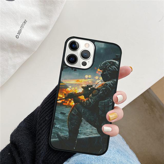 Heißer Armee-Soldat Handyhüllen Cover Für iPhone 17 Air 16 15 14 12 13 11 Pro MAX apple Plus Coque