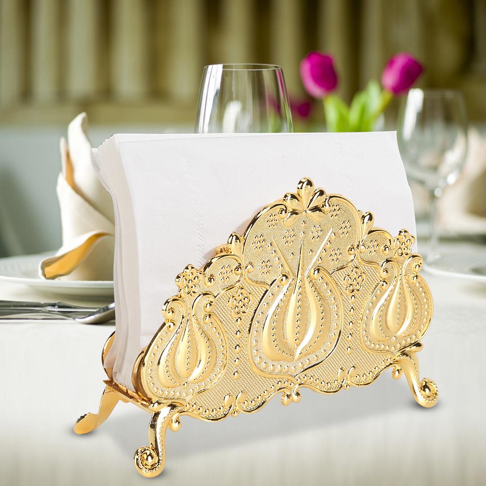 Innovative Shape Desktop Napkin Holder Stand Rack Storage Organizer for Restaurant Hotel
