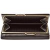 Women' Leather Wallet Wings with RFID Protection and a Roomy Interior, Black