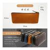 Kamenobori Bag Making Co. Leather Pen Case - Large Capacity, Simple, Adult, Stylish, Genuine Leather Pen Box, Lightweight Business, Genuine Crazy