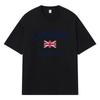 London England Bedrucktes Grafik-T-Shirt Y2k Harajuku Streetwear 100% Baumwolle Lässiges Übergroßes Sommer-Herren-T-Shirt