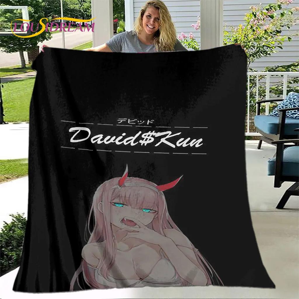Zero Two DARLING In The FRANXX  Soft Plush Blanket,Flannel Blanket Throw Blanket for Living Room Bedroom Bed Sofa Picnic Cover