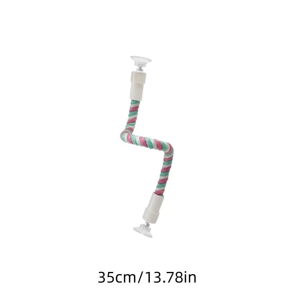 Comfortable Grip DIY Bendable Perch for Birds Cotton Rope Parrot Standing Perch  Cage Enrichment