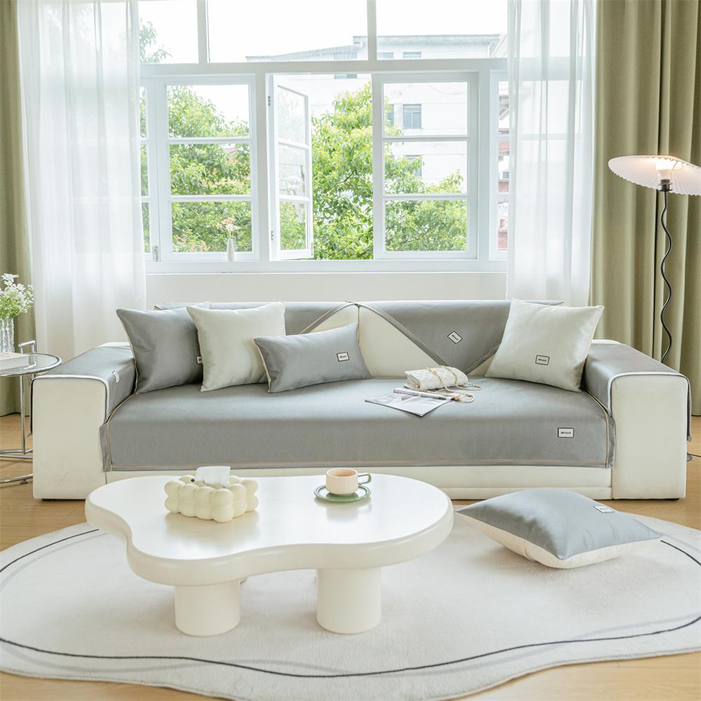 

Летняя диванная подушка из ледяного шелка, новинка, четыре сезона, универсальная модная простая диванная подушка, европейская композитная подушка для дивана, полотенце на спинку 70x70